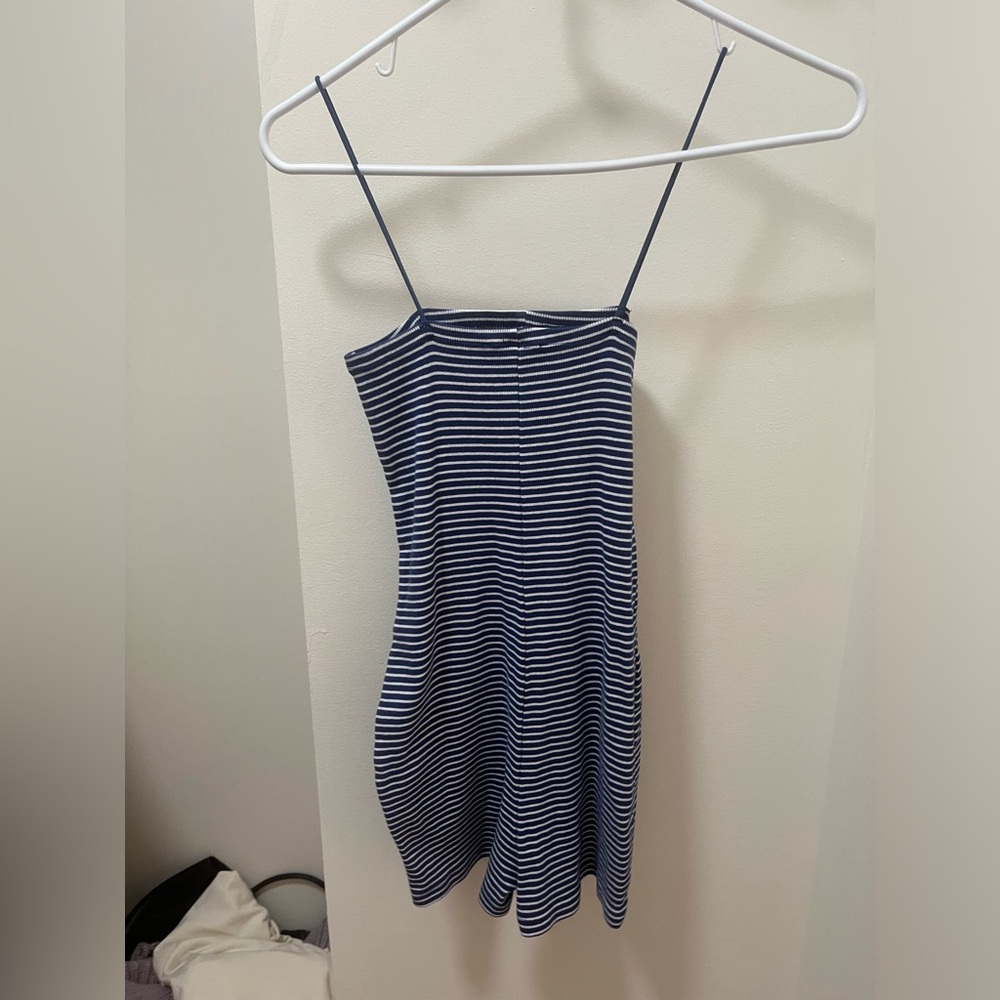 Zara striped romper size medium